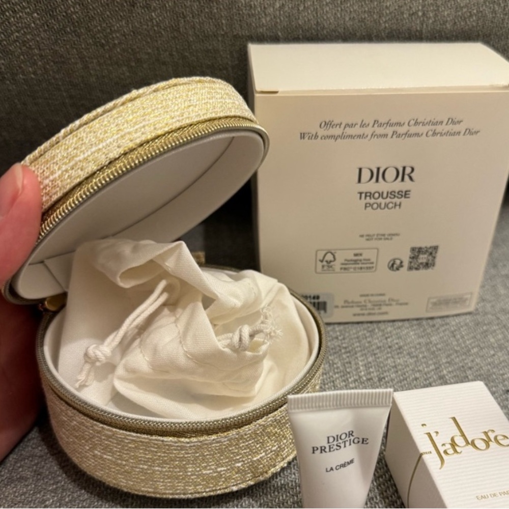 NWT Dior Mini Jewelry Case Christian Dior Trousse Pouch Brand new with box CD - Picture 3 of 12